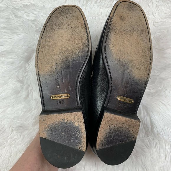 Black Leather Loafers with Tassels - Picture 8 of 11